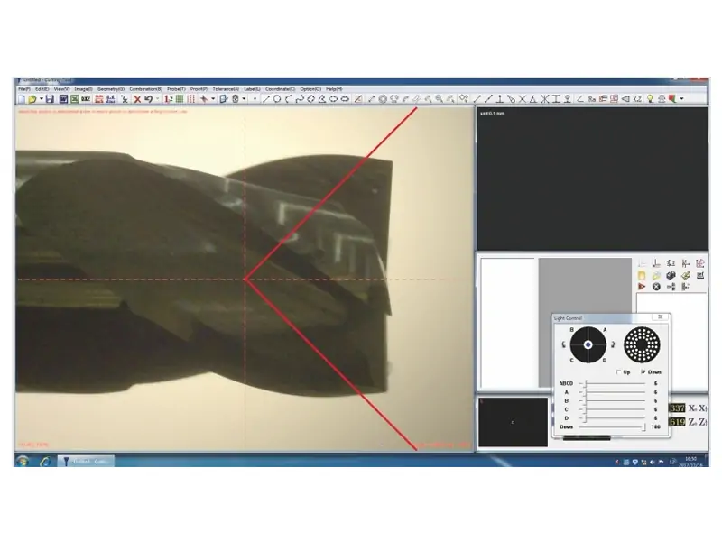 Fast angle measuring with reticle